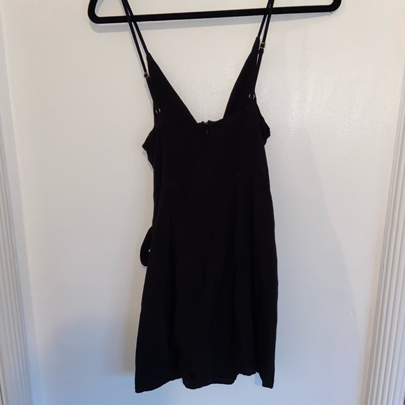 Black mini wrap dress - Picture 6 of 7